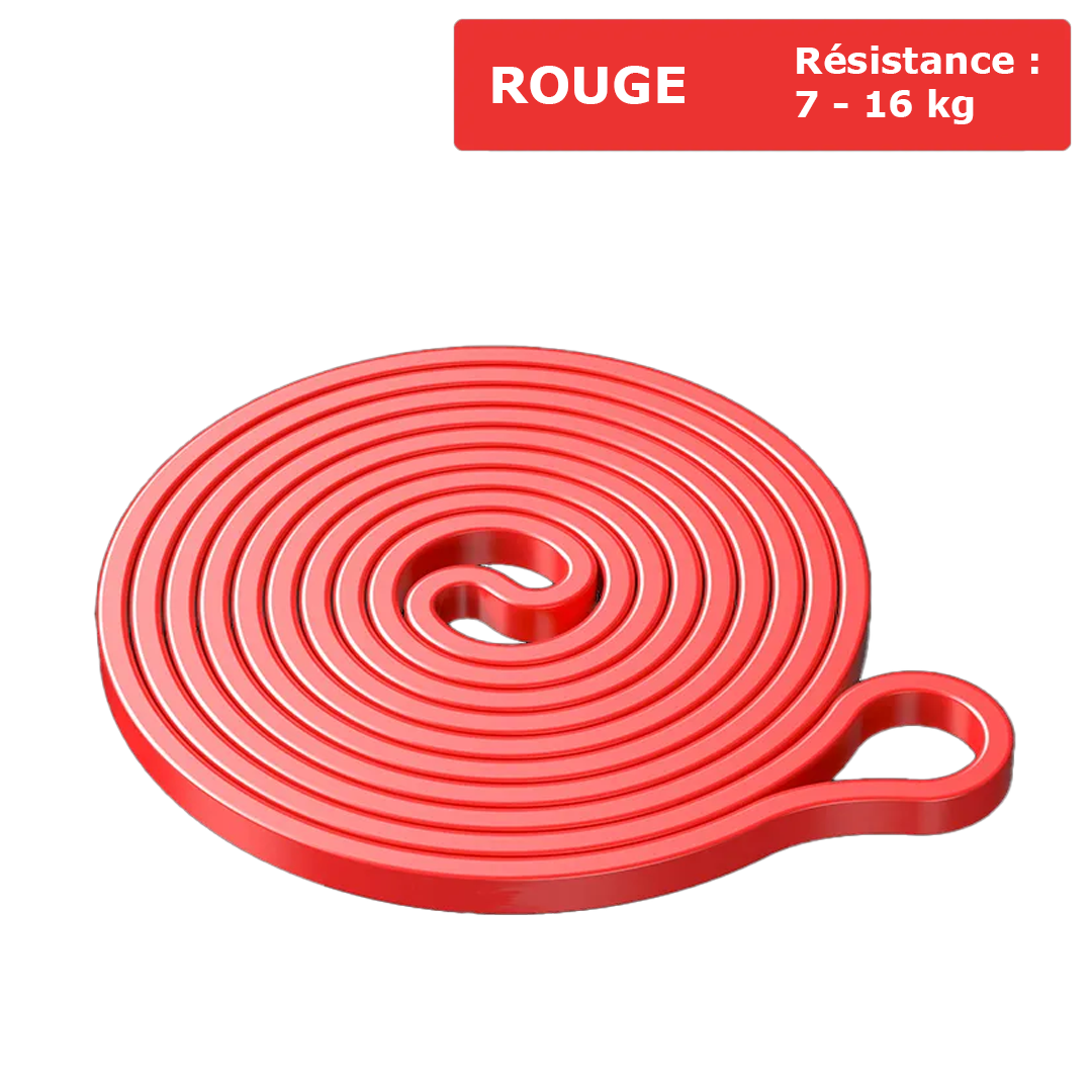 Élastique de musculation Rouge - 7-16 kg